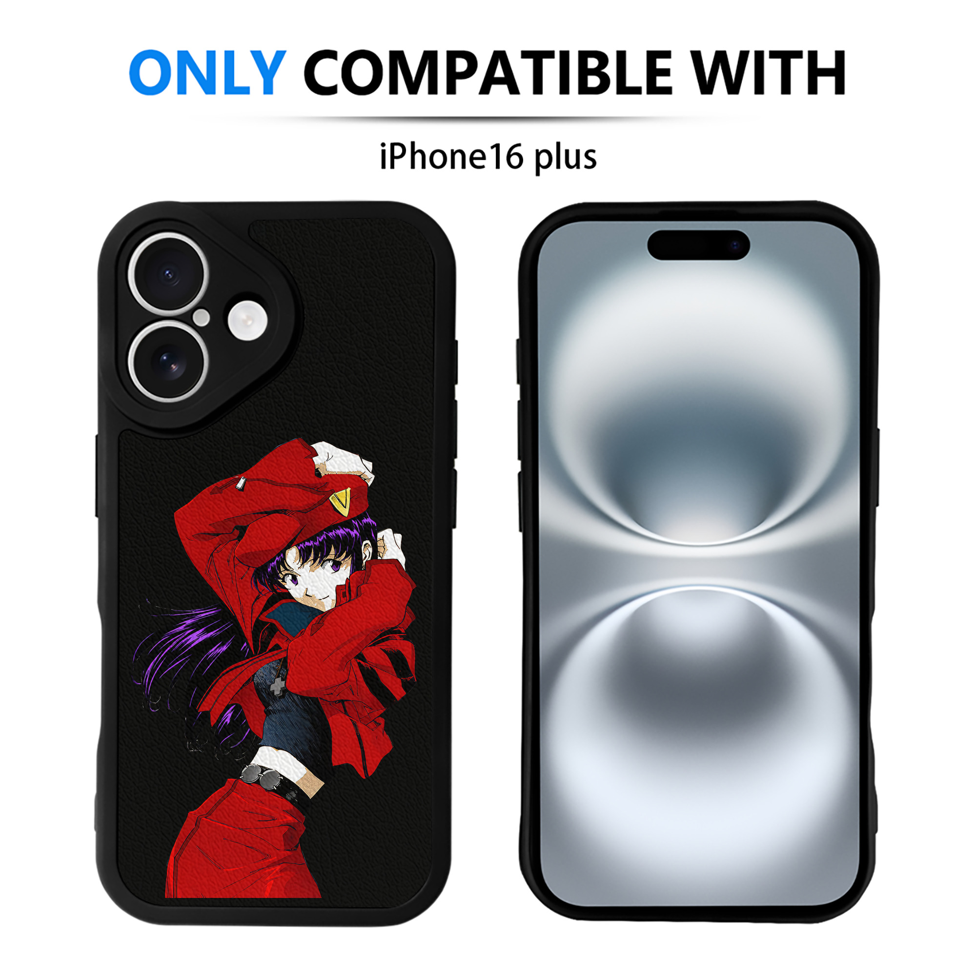 （画像用） EVA 新世紀エヴァンゲリオン 【iPhone 16シリーズ対応】シリコンスマホケース（レザー調） 材質：シリコン